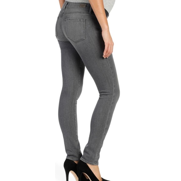 Paige Transcend Verdugo ultra skinny grey silvie maternity jeans 25 - Picture 2 of 9